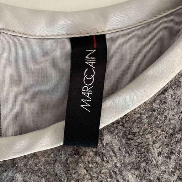 Marc Cain Beige Grey Knit Shift Dress - Picture 2 of 12